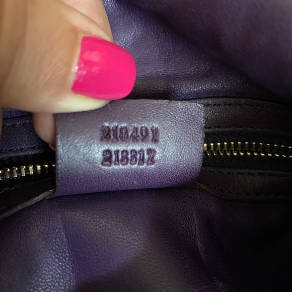 Authentic Gucci Jackie Purple Python & Suede Hobo - Picture 8 of 13